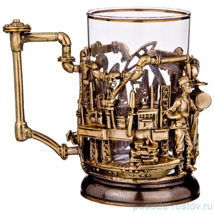 Подстаканник латунь &quot;Нефтяники&quot;  / 196762