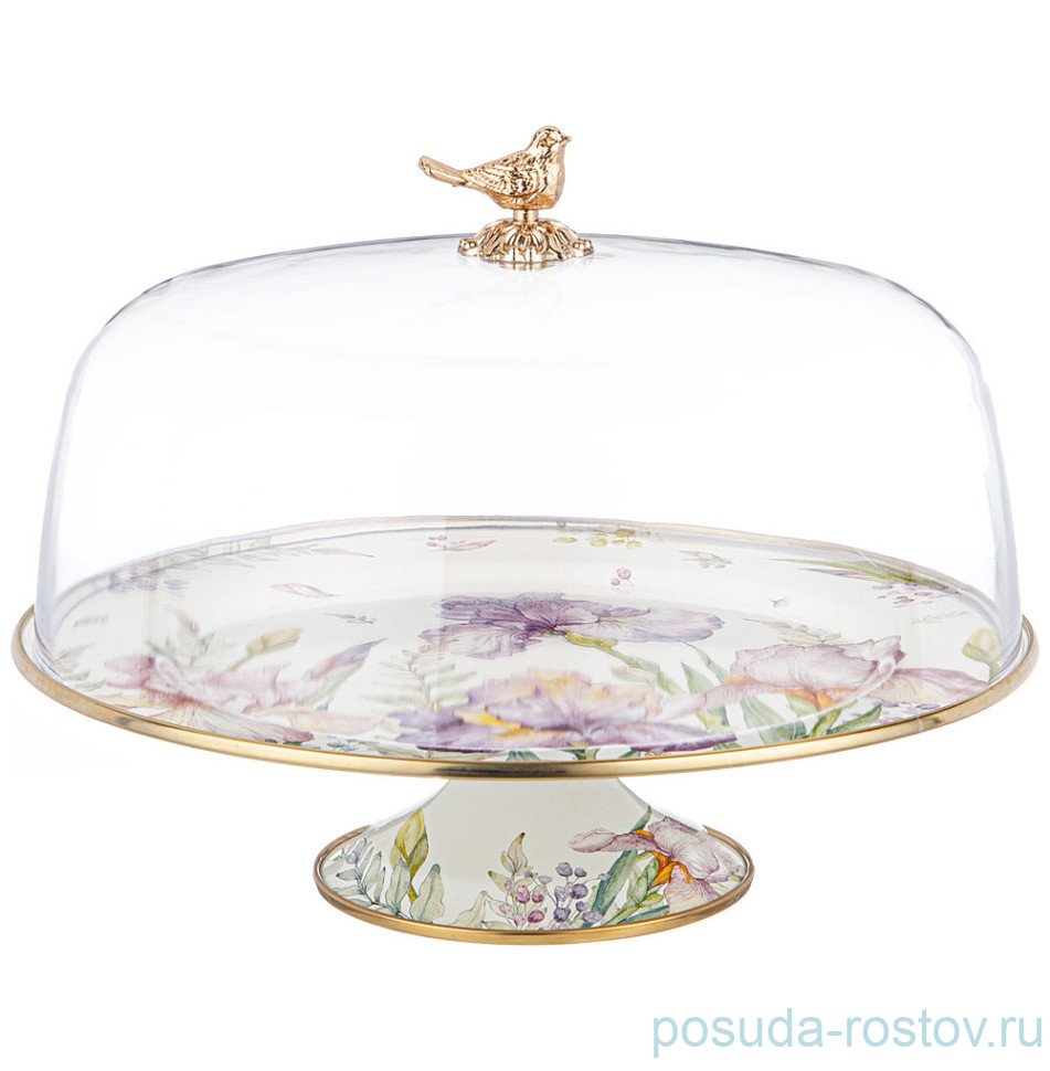 Тортница 30 см с крышкой н/н "Irises" / 341540 Тортница 30 см с крышкой н/н "Irises" / 341540