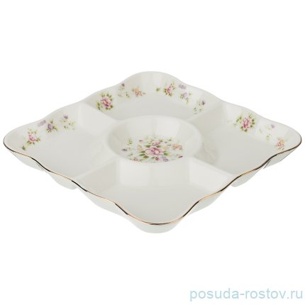 Менажница 24 х 24 х 2,5 см 5-ти секционная &quot;екатерина&quot; / 205411