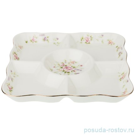 Менажница 24 х 24 х 2,5 см 5-ти секционная &quot;екатерина&quot; / 205411