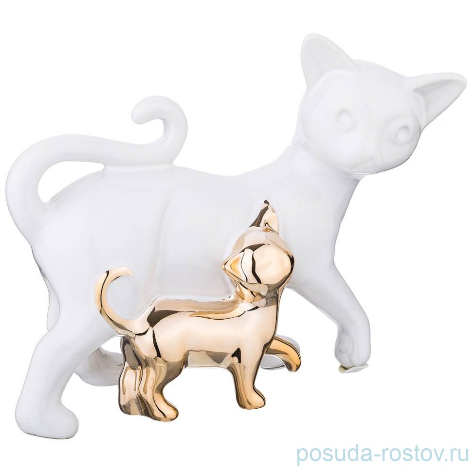 Статуэтка 20 х 8 х 17 см "Кошечки /Золотая коллекция" / 215404