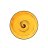 Тарелка 25,5 см жёлтая &quot;Spiral&quot; / 261601