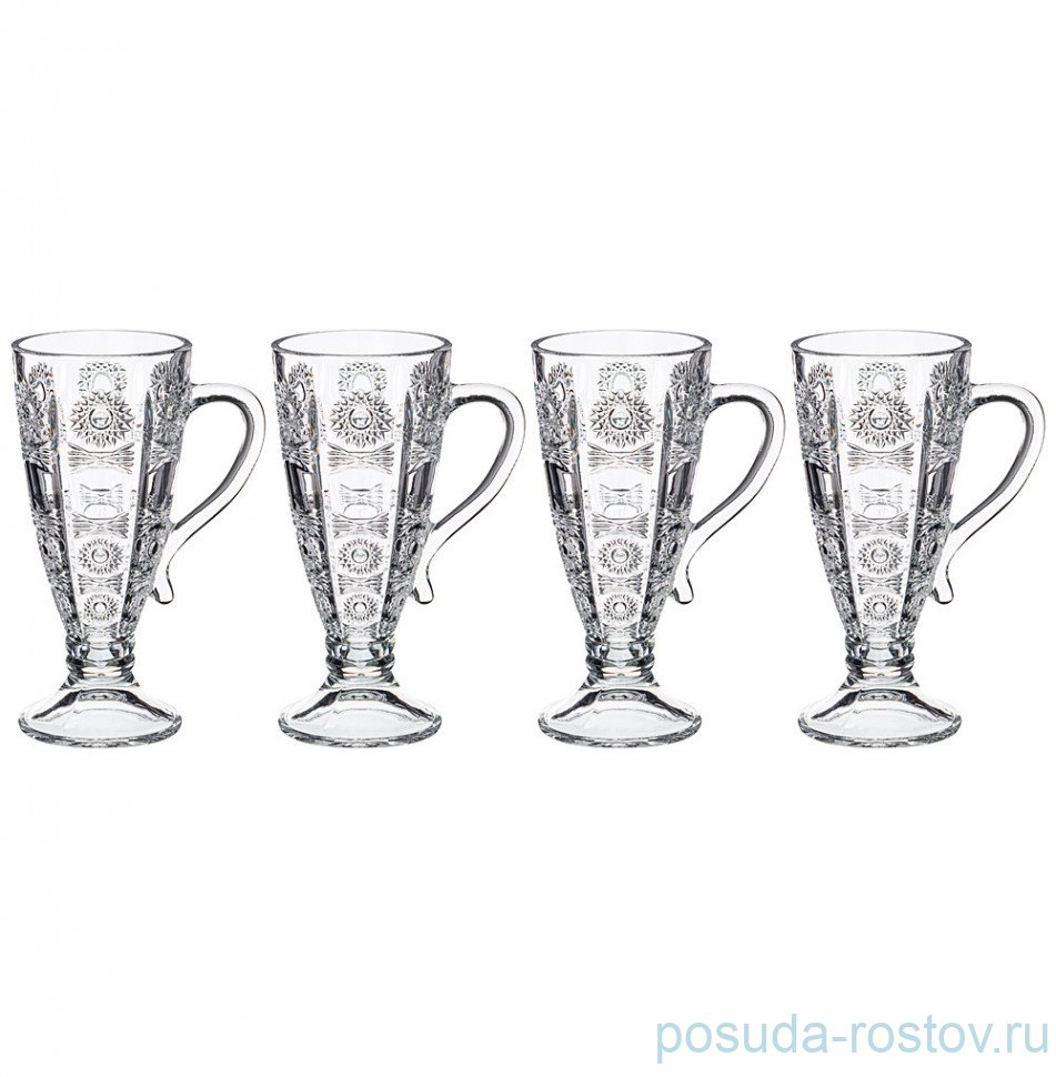 Набор кружек 250 мл 4 шт " MUZA CRYSTAL" / 231401