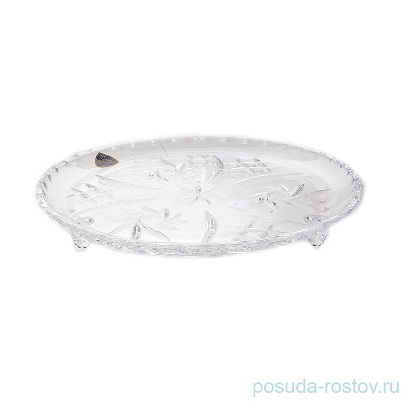 Блюдо для фруктов 30 cм на 3-х ножках "Ирена /Пинвил /Без декора" / 156691