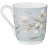 Кружка 340 мл голубая &quot;Белый цветок&quot; / 230685