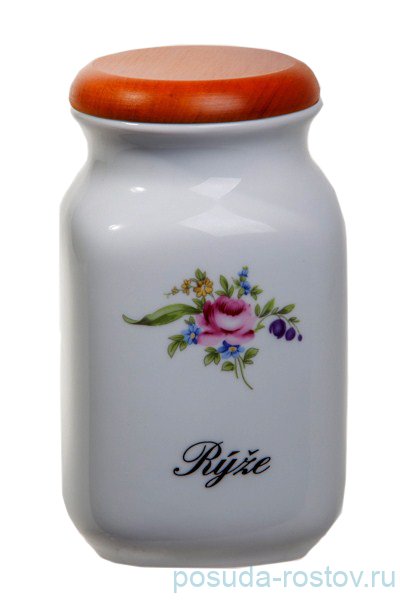 Банка 1 л Рис "Полевой цветок" / 013263 Банка 1 л Рис "Полевой цветок" / 013263