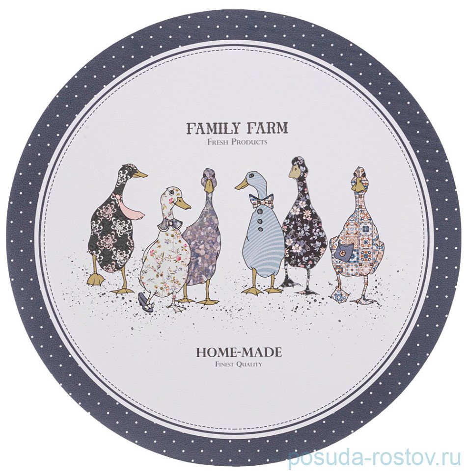 Набор подстановочных салфеток 38 см 4 шт "Family farm" / 334963 Набор подстановочных салфеток 38 см 4 шт "Family farm" / 334963
