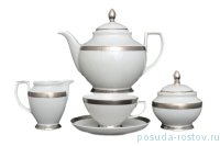 Чайный сервизна 6 персон 15 предметов &quot;Констанц /Платиновая лента&quot; / 017280
