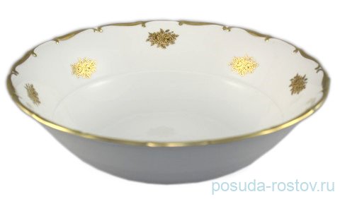 Салатник 23 см "Анжелика /Маленькие золотые розочки" / 027739