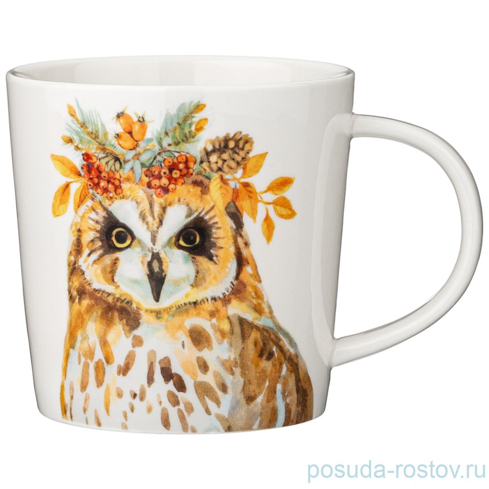 Кружка 420 мл "лесная сказка /сова" / 259948