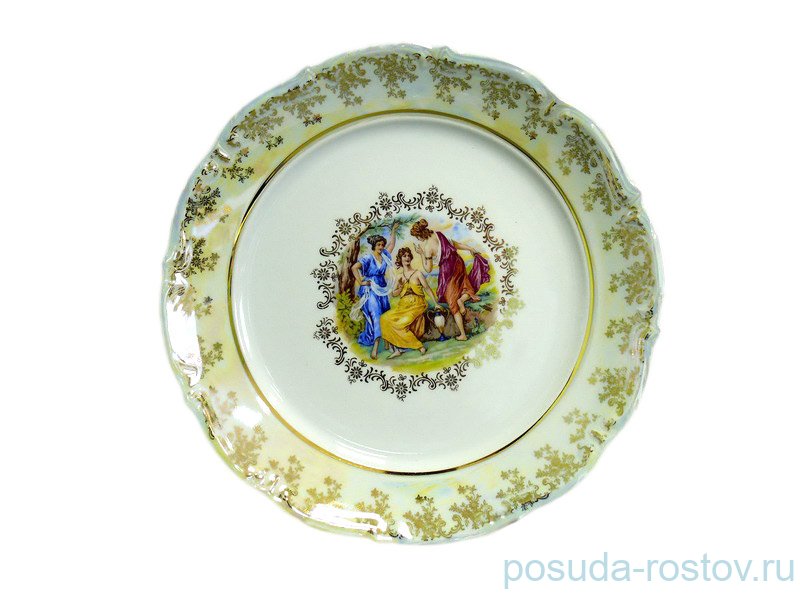 Блюдо 30 см круглое "Мария-Тереза /Мадонна перламутр" / 204378