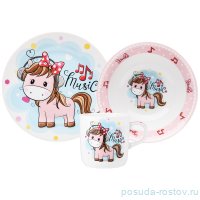 Детский набор 3 предмета &quot;Пони&quot; / 255151