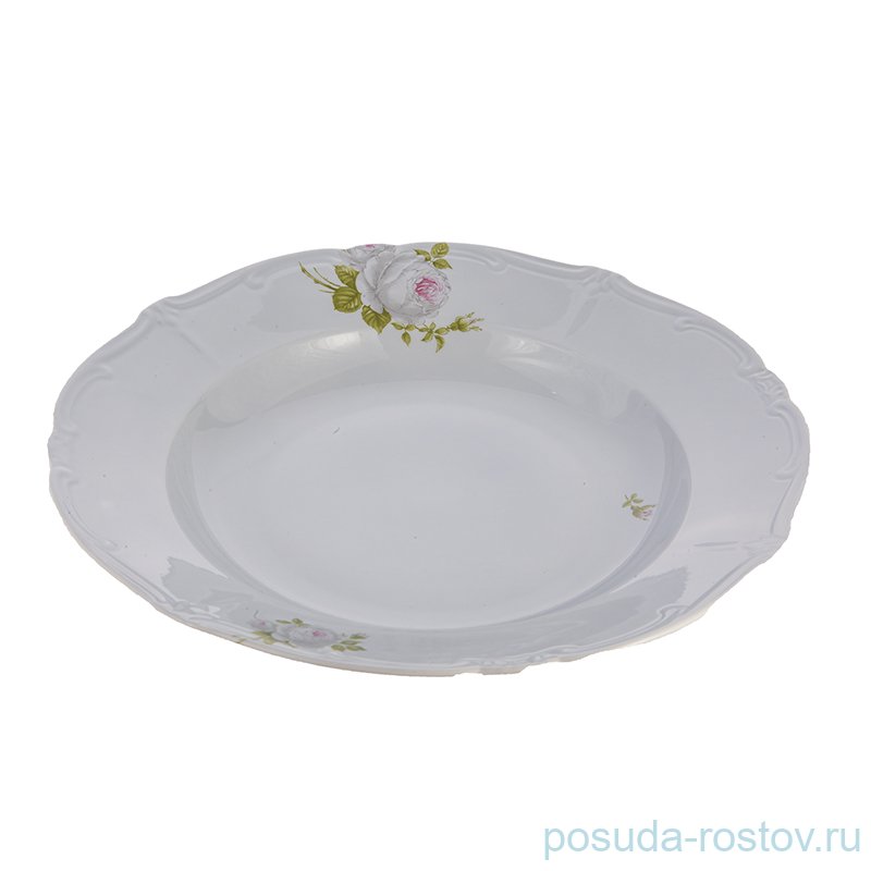 Блюдо 33 см круглое глубокое "Алвин голубой" / 222572 Блюдо 33 см круглое глубокое "Алвин голубой" / 222572