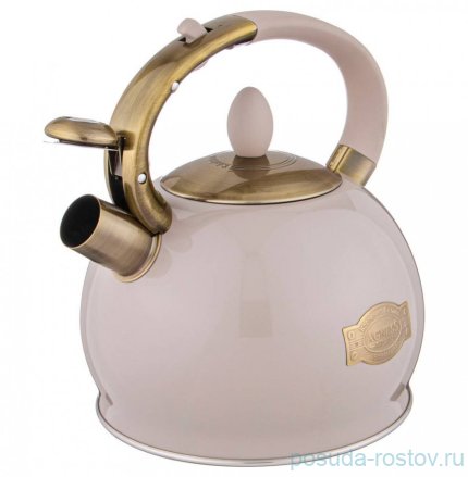 Чайник 3 л со свистком индукционное капсульное дно /дымчатый серый / 274487