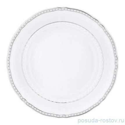 Набор тарелок 25 см 6  шт &quot;Соната /Платиновые цветочки&quot; / 366322