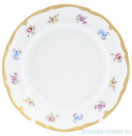 Набор тарелок 19 см 6 шт &quot;Корона /Мелкие цветы /Матовое золото&quot; / 148364