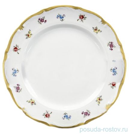 Набор тарелок 19 см 6 шт &quot;Корона /Мелкие цветы /Матовое золото&quot; / 148364