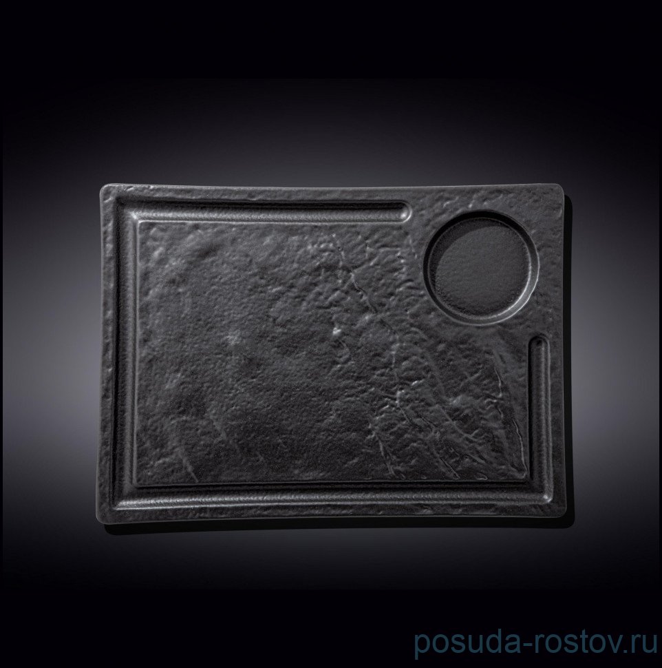 Блюдо сервировочное 32,5 х 23 см прямоугольное "Slatestone" / 261707