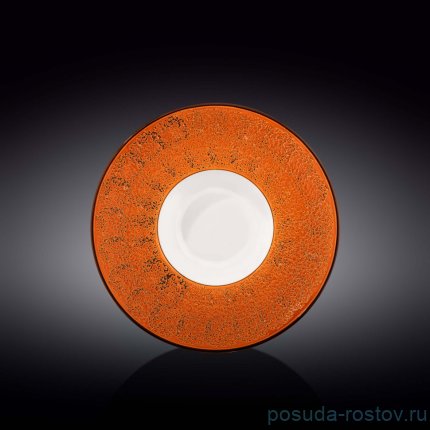 Тарелка 24 см глубокая оранжевая &quot;Splash&quot; / 261823