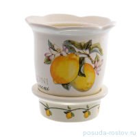 Подставка для столовых приборов 14,5 см &quot;Artigianato ceramico /Лимоны&quot; / 156775