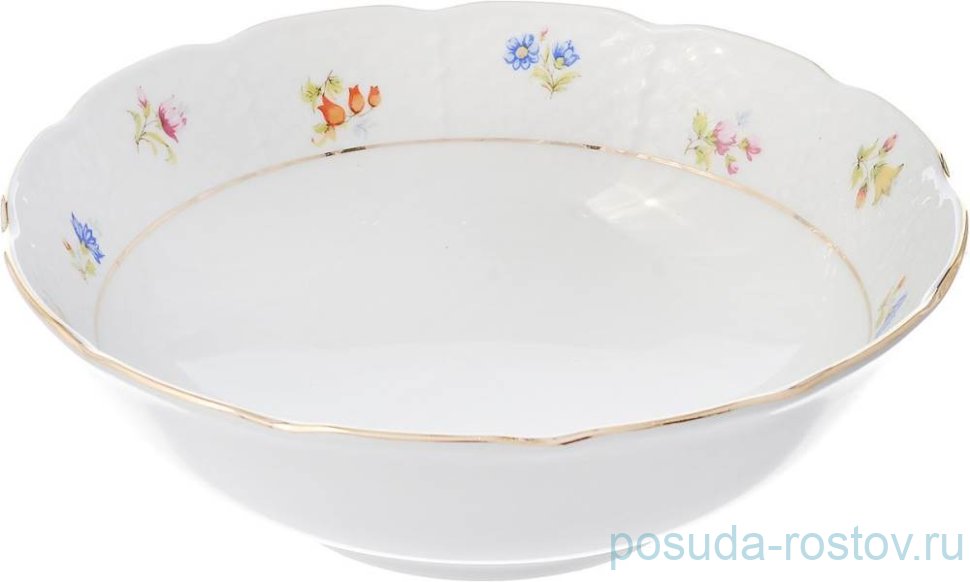 Салатник 16 см 1 шт "Натали /Мелкие цветы /золото" / 157630 Салатник 16 см 1 шт "Натали /Мелкие цветы /золото" / 157630