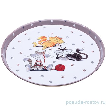Поднос 33 х 2,1 см сервировочный &quot;Весёлые друзья&quot; / 234924