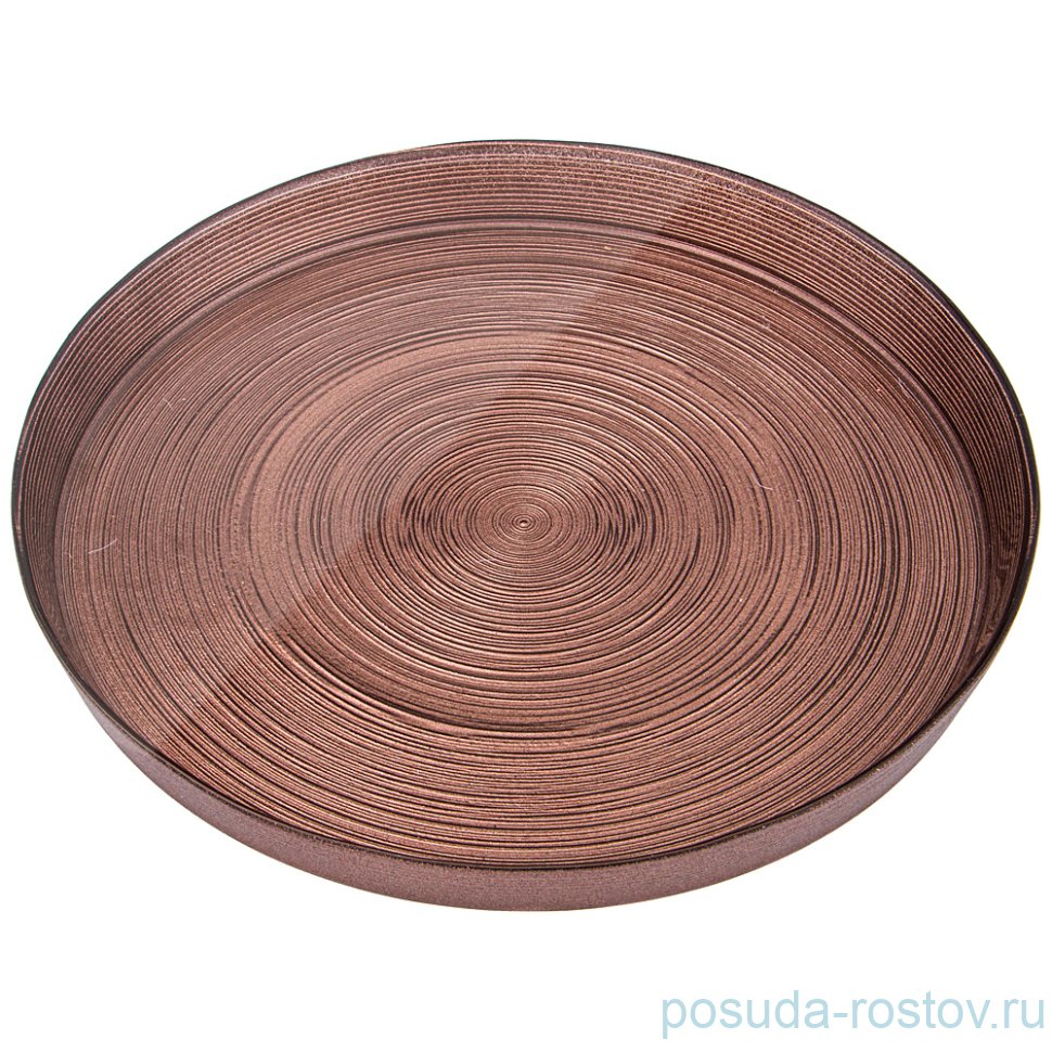 Тарелка 21 см 1 шт высокий борт "Miracle choco" / 220621