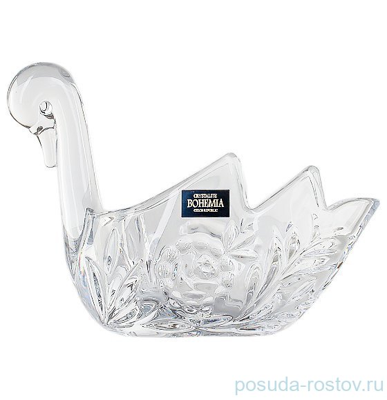 Ваза для конфет 18 см "Лебедь /Африканская роза" / 038936 Ваза для конфет 18 см "Лебедь /Африканская роза" / 038936