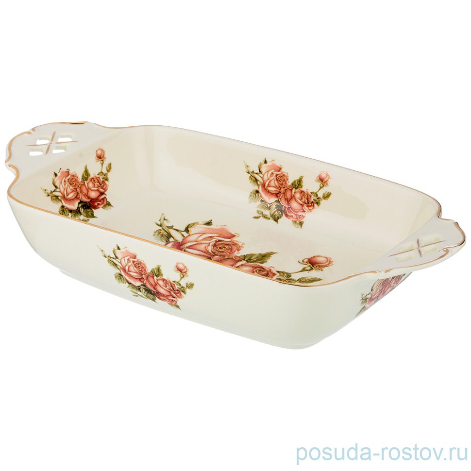 Блюдо-шубница 30 х 15 см "корейская роза" / 194705