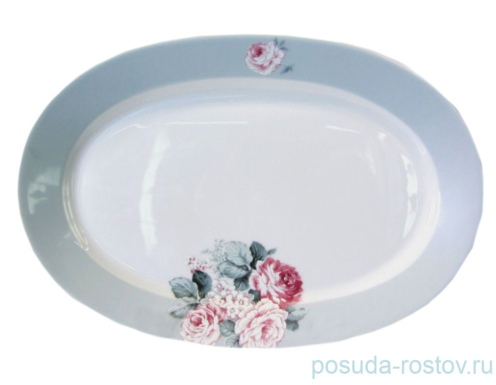 Блюдо 24 см овальное "Астра /Розы" / 150036 Блюдо 24 см овальное "Астра /Розы" / 150036