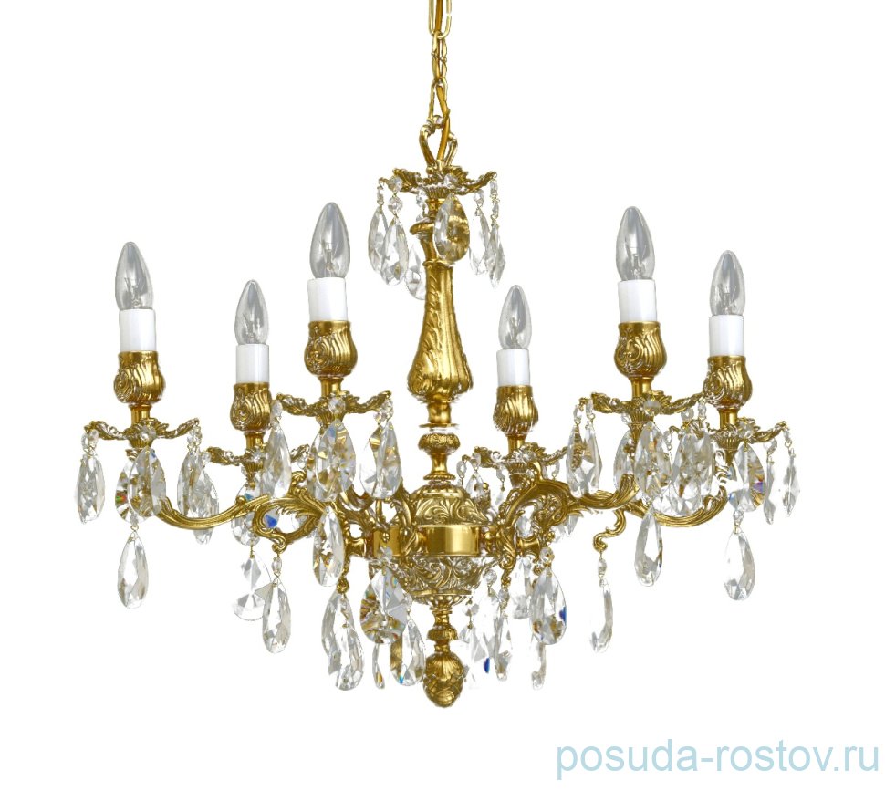 Люстра 6 рожковая хрусталь "Проусек" / 098520 Люстра 6 рожковая хрусталь "Проусек" / 098520