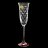 Бокалы для шампанского 160 мл 6 шт &quot;Флора /Розовый в горошек&quot; / 044068