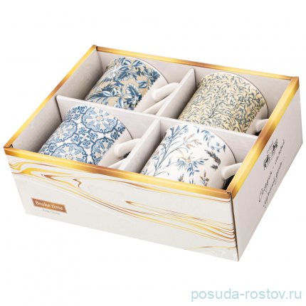 Набор кружек 350 мл 4 шт &quot;break time /текстиль&quot; / 228765