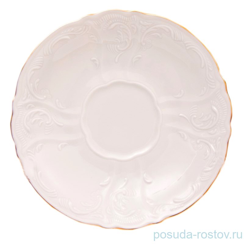 Блюдце 12 см 1 шт "Бернадотт /Отводка золото" / 114304