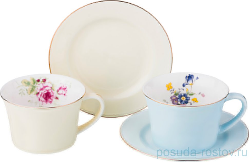 Набор чайных пар 260 мл 2 шт "Времена года" / 193798 Набор чайных пар 260 мл 2 шт "Времена года" / 193798