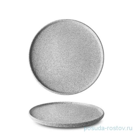 Тарелка 20 см 1 шт неглазурованная &quot;Optimo granit /Светло-серый&quot; / 276701