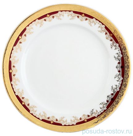 Набор тарелок 27 см 6 шт &quot;Кристина /Лилии на красном&quot; / 056215