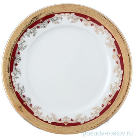 Набор тарелок 19 см 6 шт &quot;Кристина /Лилии на красном&quot; / 056211