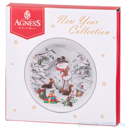 Подставка под горячее 11 см &quot;С новым годом! /Снеговик&quot; / 331386