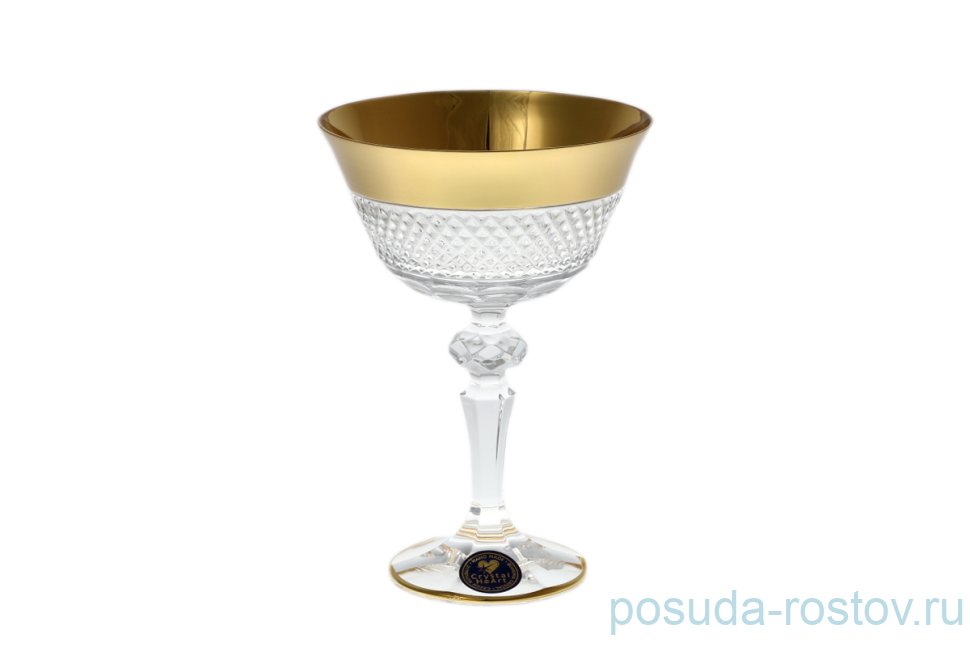 Креманки/мартинки 180 мл 6 шт "CRYSTAL HEART /Матовое золото" / 139400 Креманки/мартинки 180 мл 6 шт "CRYSTAL HEART /Матовое золото" / 139400