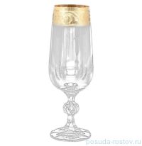 Бокалы для шампанского 180 мл 6 шт &quot;Клаудия /Орнамент на золоте&quot;  / 122775