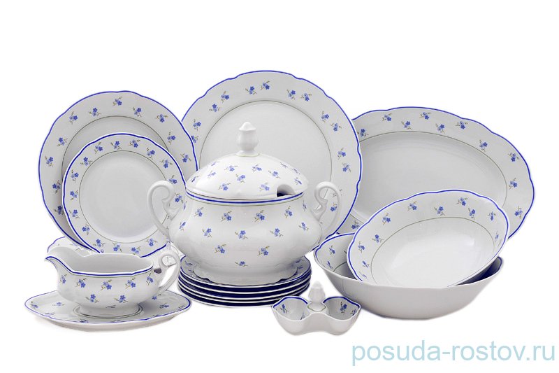 Столовый сервиз на 6 персон 25 предметов "Мэри-Энн /Незабудка" / 028009 Столовый сервиз на 6 персон 25 предметов "Мэри-Энн /Незабудка" / 028009