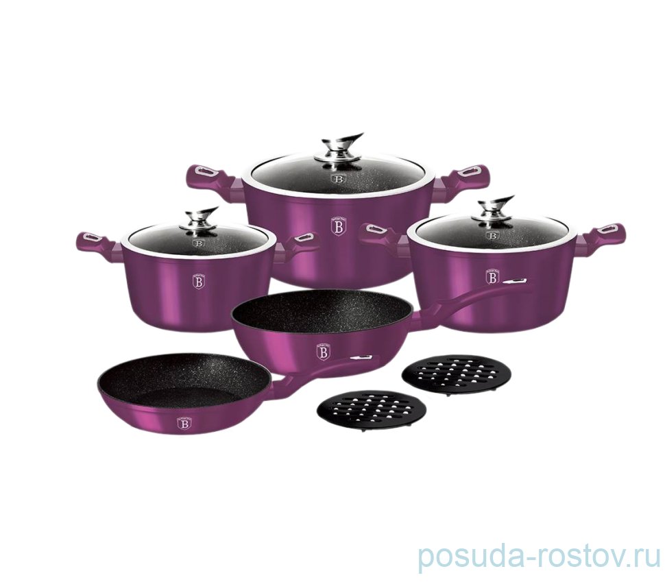 Набор посуды 10 предметов "Royal Purple Metallic Line" / 131650
