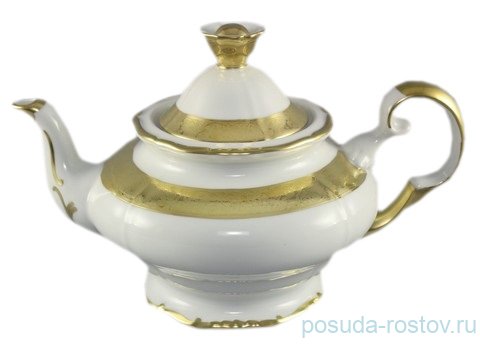 Заварочный чайник 1,2 л  Bohemia Porcelan Moritz Zdekauer 1810 s.r.o. "Анжелика /Золотая лента" / 027687
