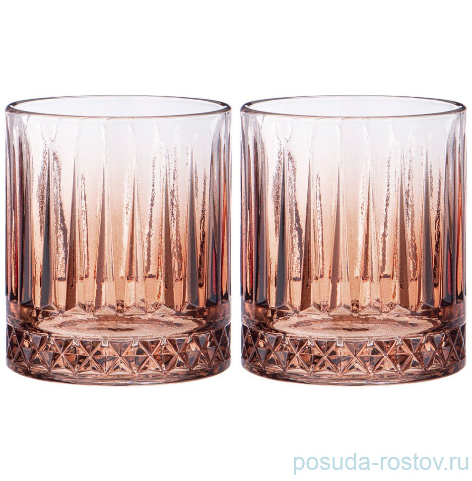 Стаканы для виски 380 мл 2 шт "sencam /brown" / 314245