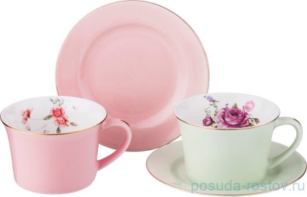 Набор чайных пар 260 мл 2 шт &quot;Времена года&quot; / 193799