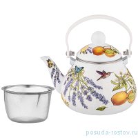 Заварочный чайник 1,3 л эмалированный с фильтром &quot;Provence&quot; / 235327
