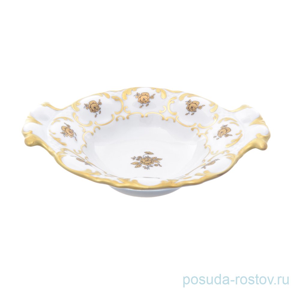 Конфетница 18 см "Корона /Золотая роза" / 212734