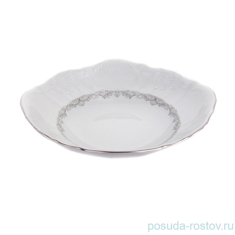 Салатник 25 см "Бернадотт /Тонкие кружева /отводка платина" / 128520