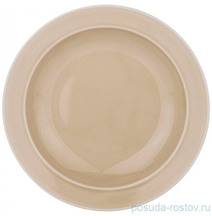 Тарелка 22,5 см глубокая &quot;tint /бежевый&quot; (6шт.) / 263501